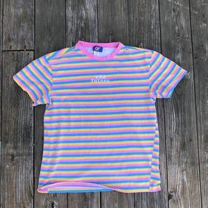 Vintage Pastel Striped ODD FUTURE Tee
